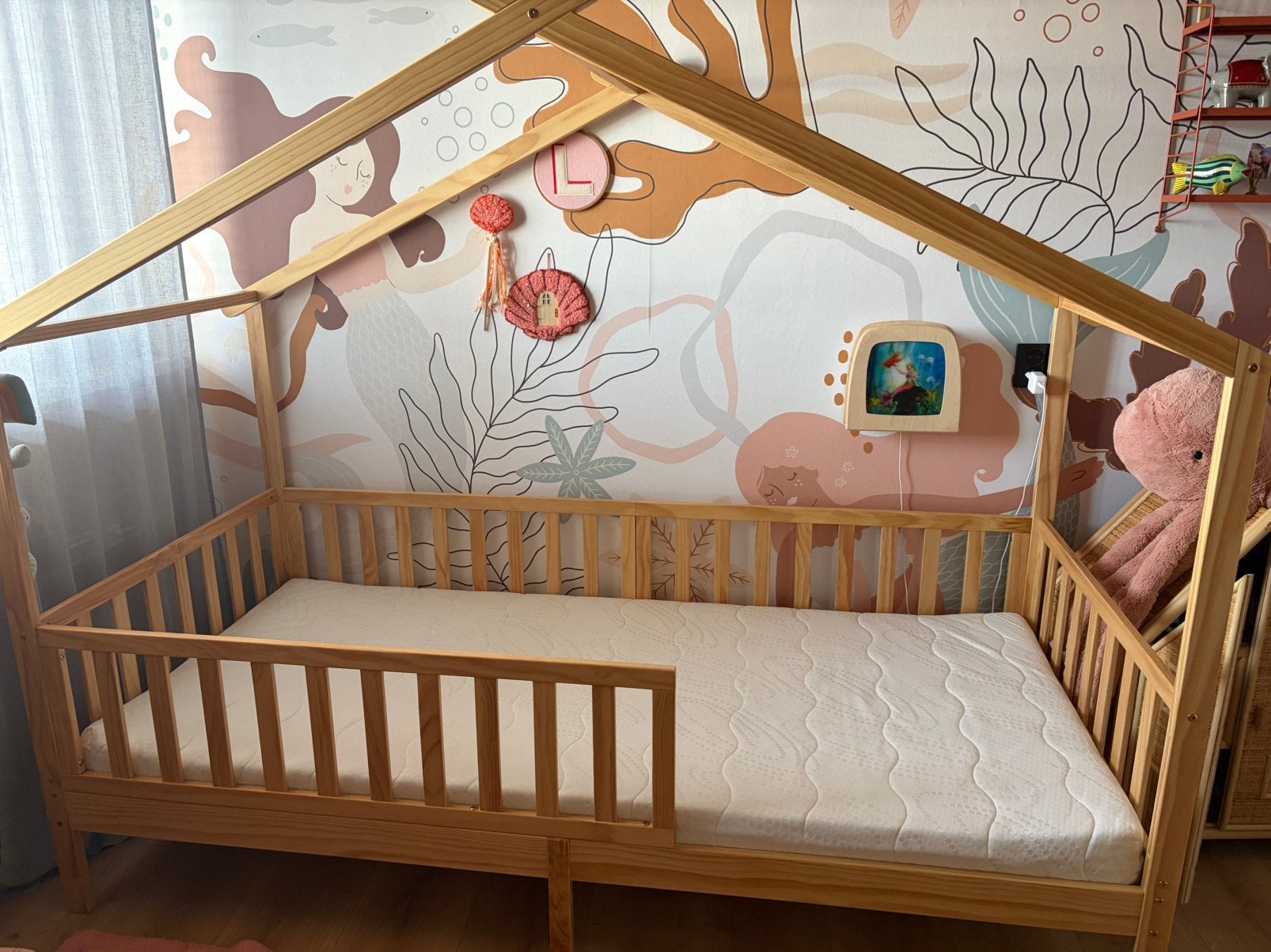 Petite Amelie bedhuisje 90x200" of "Huisbed Petite Amelie"., Ophalen, 85 tot 100 cm, Gebruikt, Matras