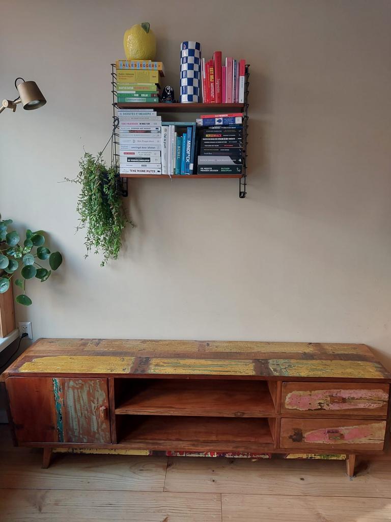 Dressoir massief sloophout Bali - Daan Hout, Huis en Inrichting, Kasten | Dressoirs, Ophalen, Gebruikt, 150 tot 200 cm, Met lade(s)