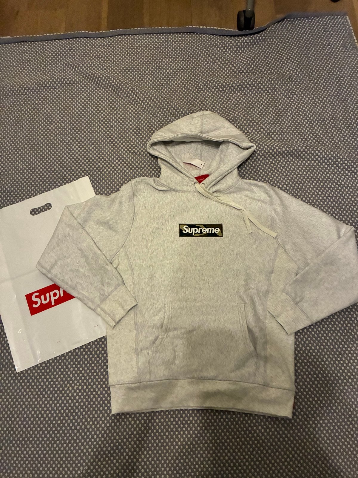 Supreme Camo Box Logo Hoodie - Grijs, Ophalen of Verzenden, Nieuw, Maat 48/50 (M), Grijs
