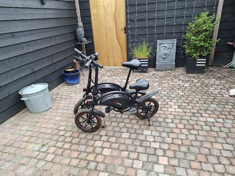 Vouwfietsen electrisch zwart, Gebruikt, Minder dan 14 inch, Totaal opvouwbaar, Schijfrem