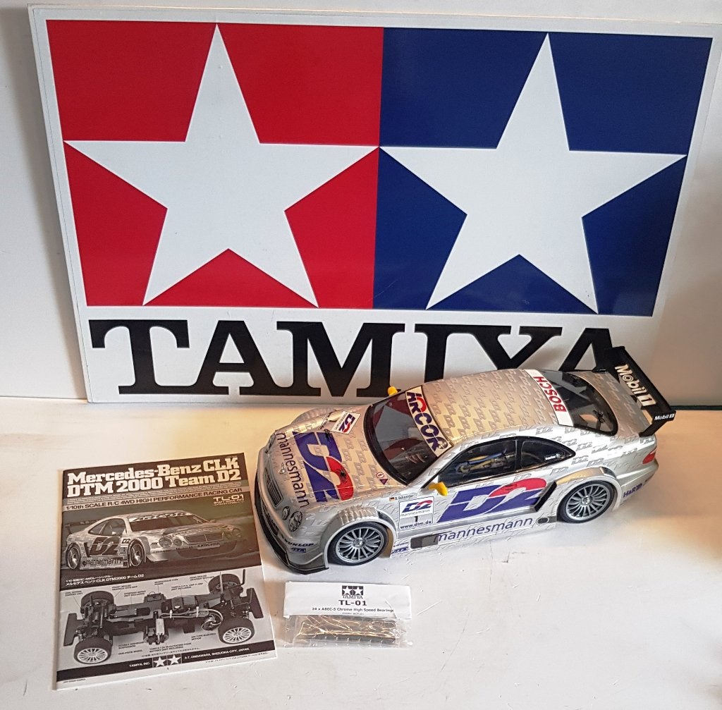 Vintage Tamiya Mercedes-Benz CLK DTM 2000 Team D2 #58260, Elektro, Nieuw, Ophalen of Verzenden, Schaal 1:10