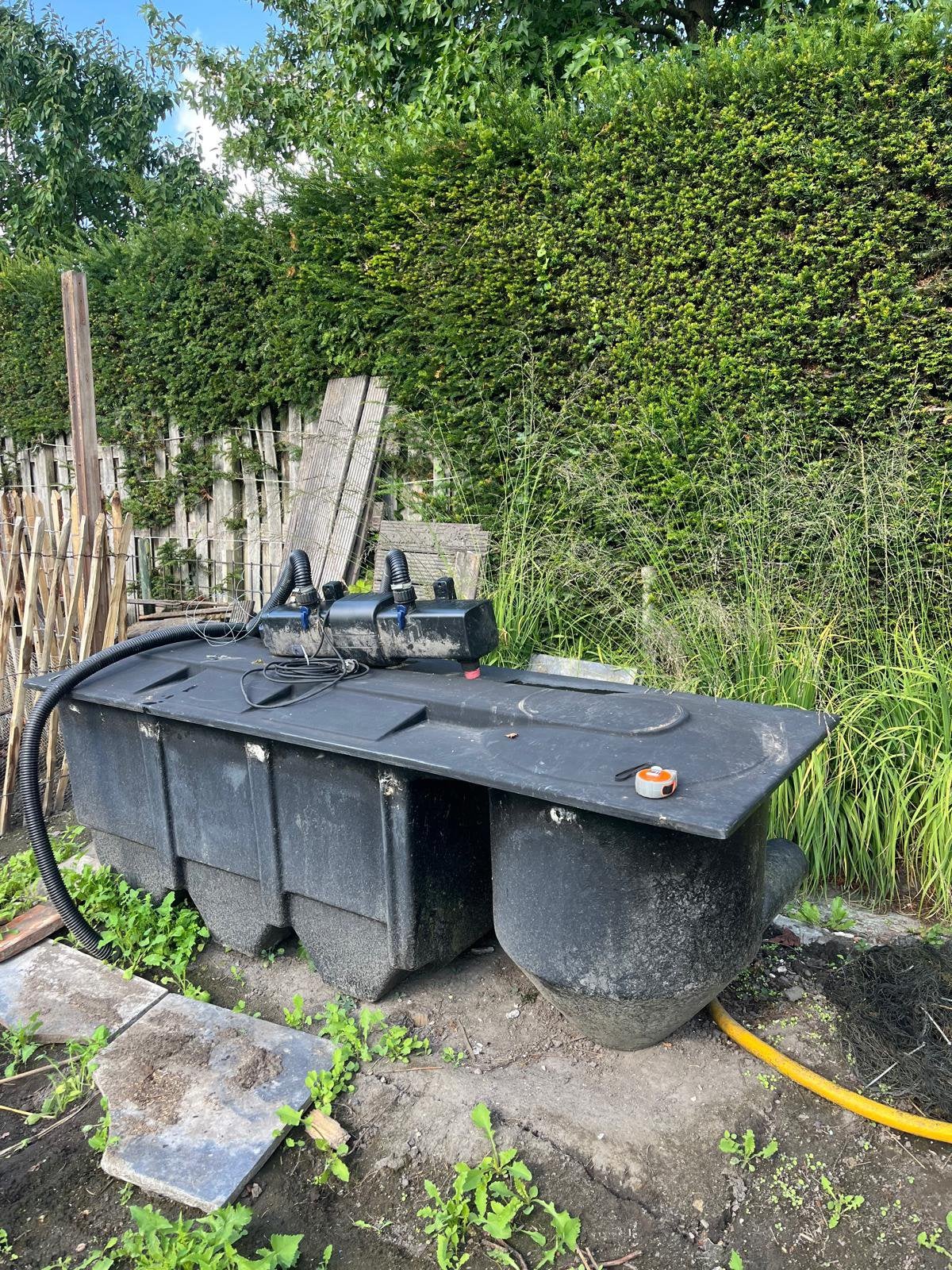 Vijverfilter vortex + 3 kamers met UV-lamp en filters, Tuin en Terras, Vijver-toebehoren, Ophalen, Gebruikt, Vijverfilter