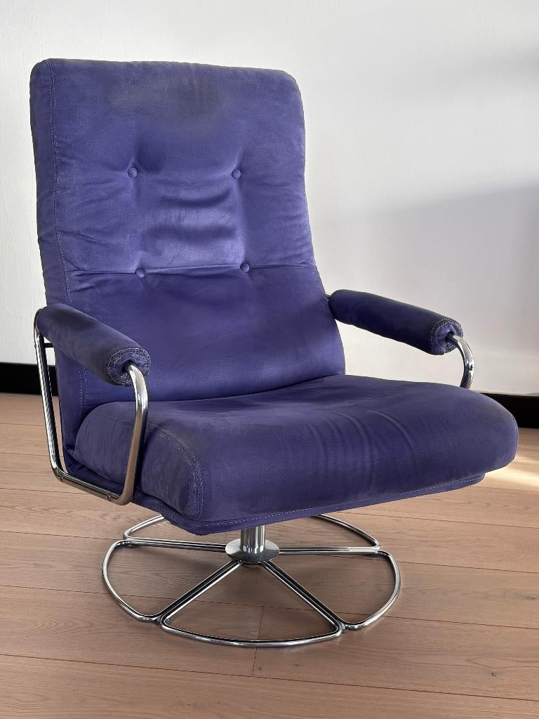 Fauteuil Gelderland model 400 van Jan des Bouvrie., Huis en Inrichting, Fauteuils, Ophalen, Gebruikt, 75 tot 100 cm, Metaal
