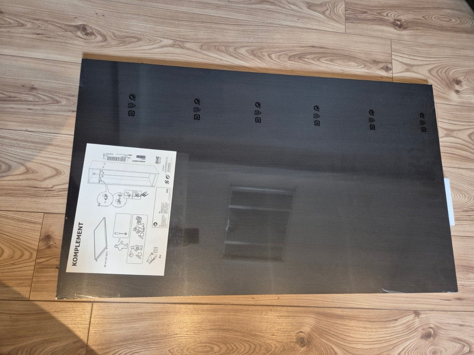 Nieuwe Plank 58x100 zwart bruin ikea pax kast komplement, Huis en Inrichting, Kasten | Kledingkasten, Nieuw, Minder dan 100 cm