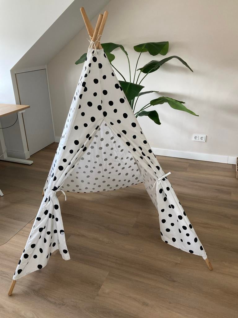 Hema tipi tent met stippen, Ophalen, Zo goed als nieuw