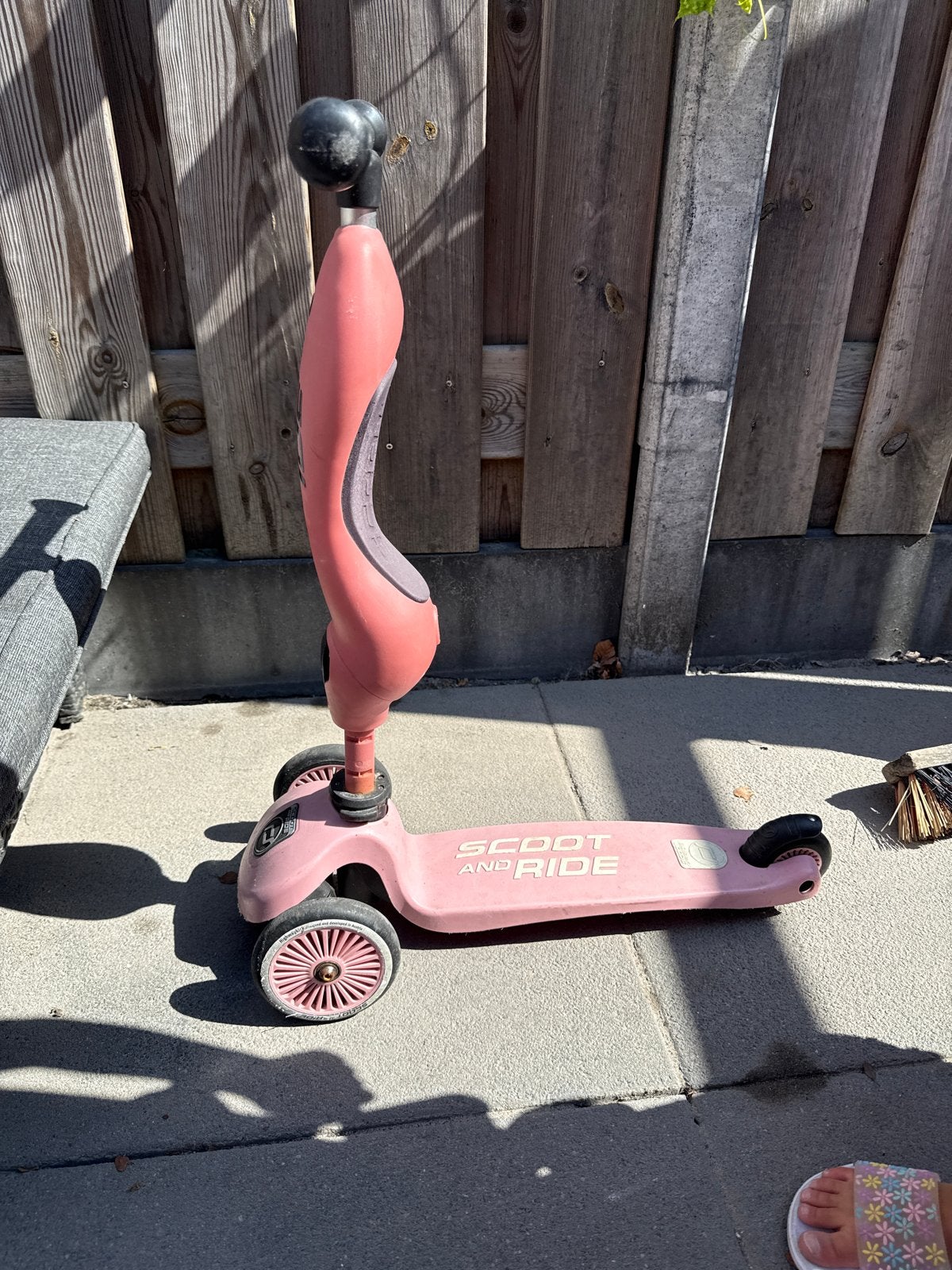 Roze Scoot and Ride Highwaykick 1 step, Ophalen, Gebruikt, Gewone step