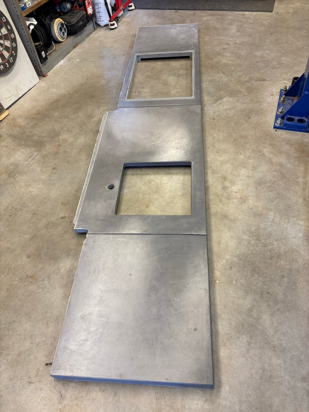 Betonlook Keuken Aanrechtblad/Werkblad - 314cm lang, Ophalen, Gebruikt, Overige materialen, Overige typen