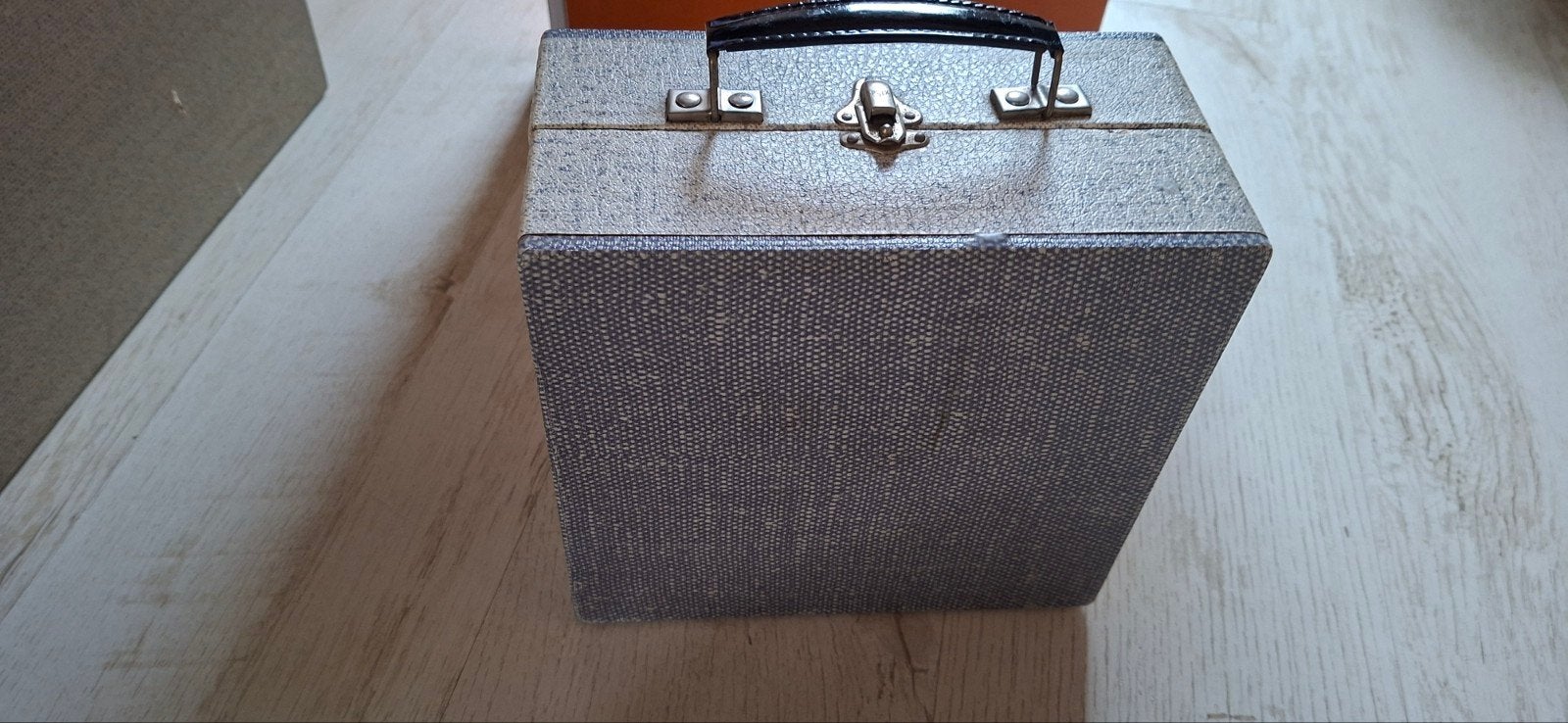 Vintage opbergkoffer voor 7 inch singles - Grijs, Ophalen