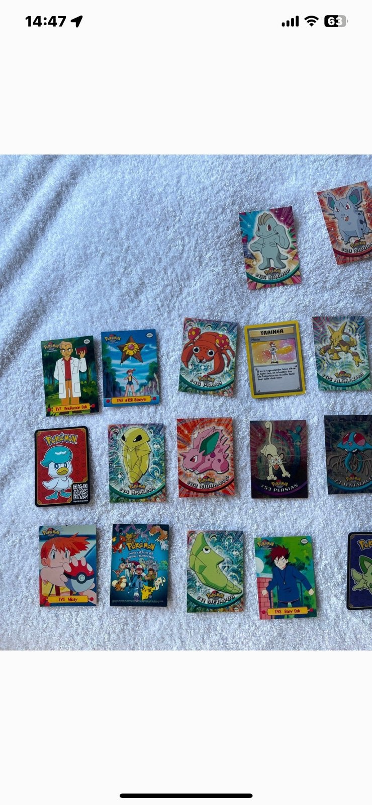 Pokémon Topps TV Animation Edition kaarten (1999), Ophalen, Zo goed als nieuw