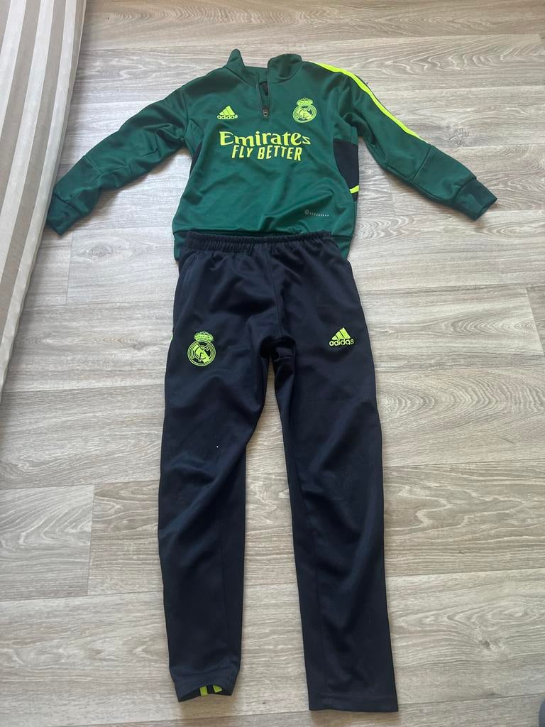 Adidas Real Madrid Trainingspak - Groen/Zwart, Overige maten, Ophalen of Verzenden, Zo goed als nieuw, Voetbal