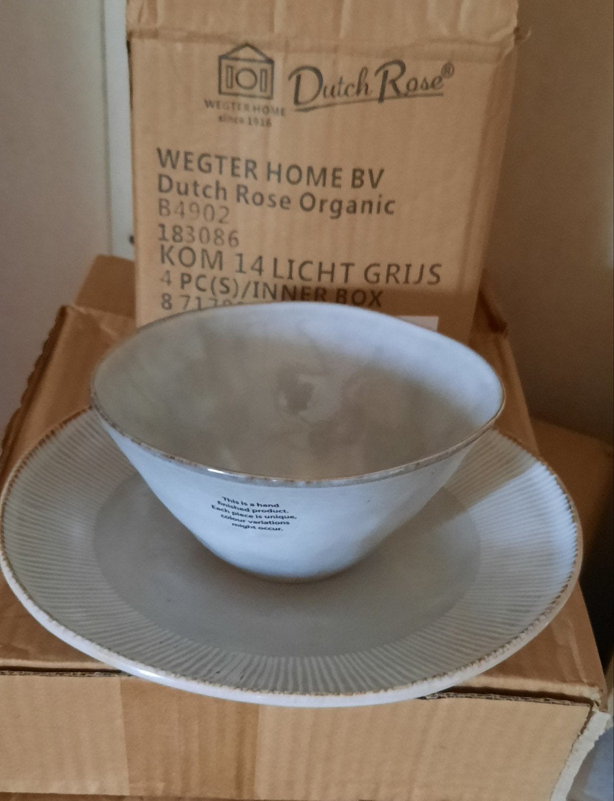 Dutch Rose organic Amsterdam servies nieuw, Huis en Inrichting, Keuken | Servies, Nieuw, Ophalen of Verzenden, Bord(en), Overige stijlen