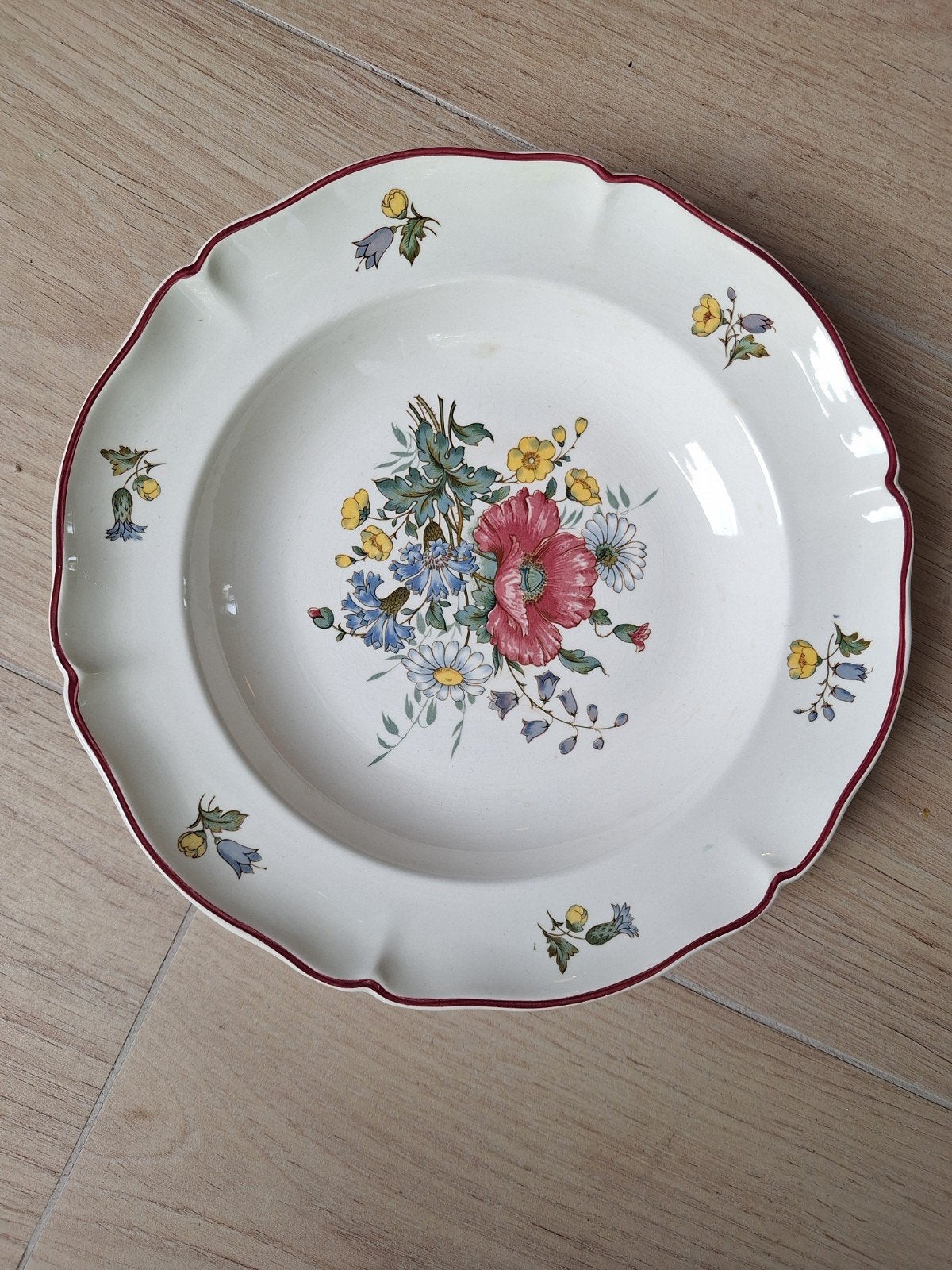 Vintage Villeroy & Boch bord - Fleurs des Champs (1947-1956), Antiek en Kunst, Antiek | Servies los, Ophalen of Verzenden