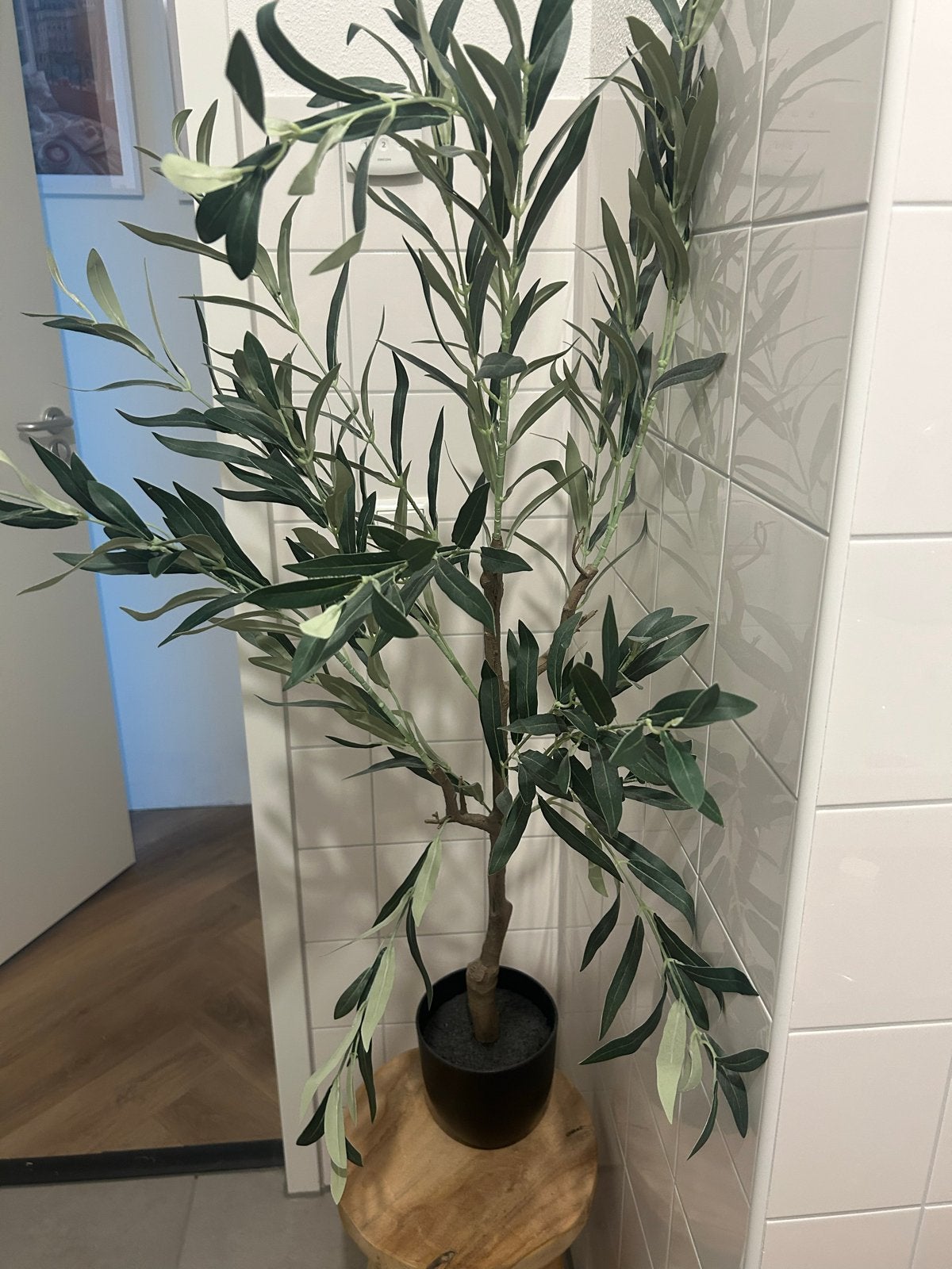 Klein kunst olijfboompje - Nep olijfboom, Ophalen, Binnen, Groen, Kunstplant
