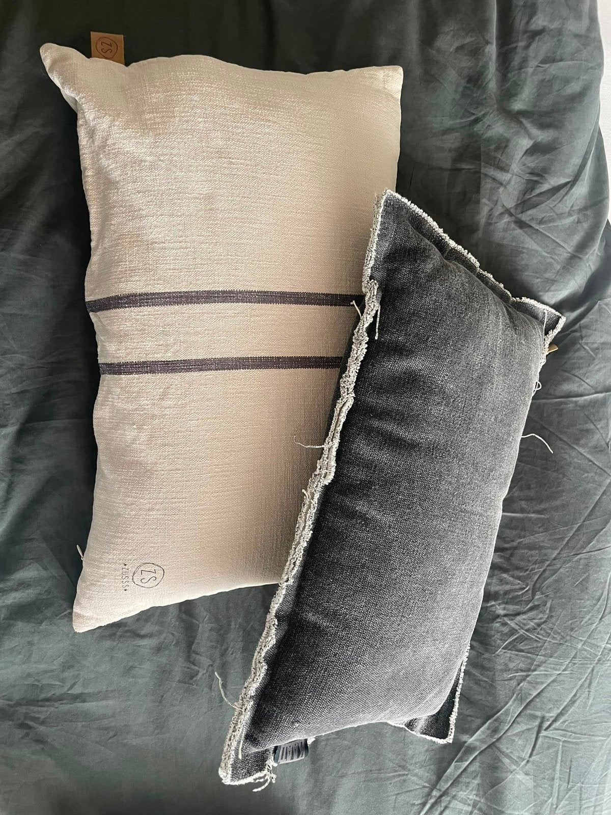 Kussen Zusss + Kaat & plaid HK Living, Huis en Inrichting, Woonaccessoires | Kussens, Ophalen, Zo goed als nieuw, Vierkant, Sierkussen