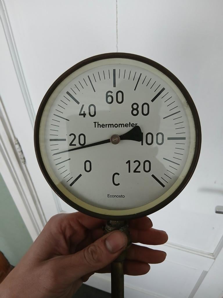 Thermometer messing huis., Ophalen