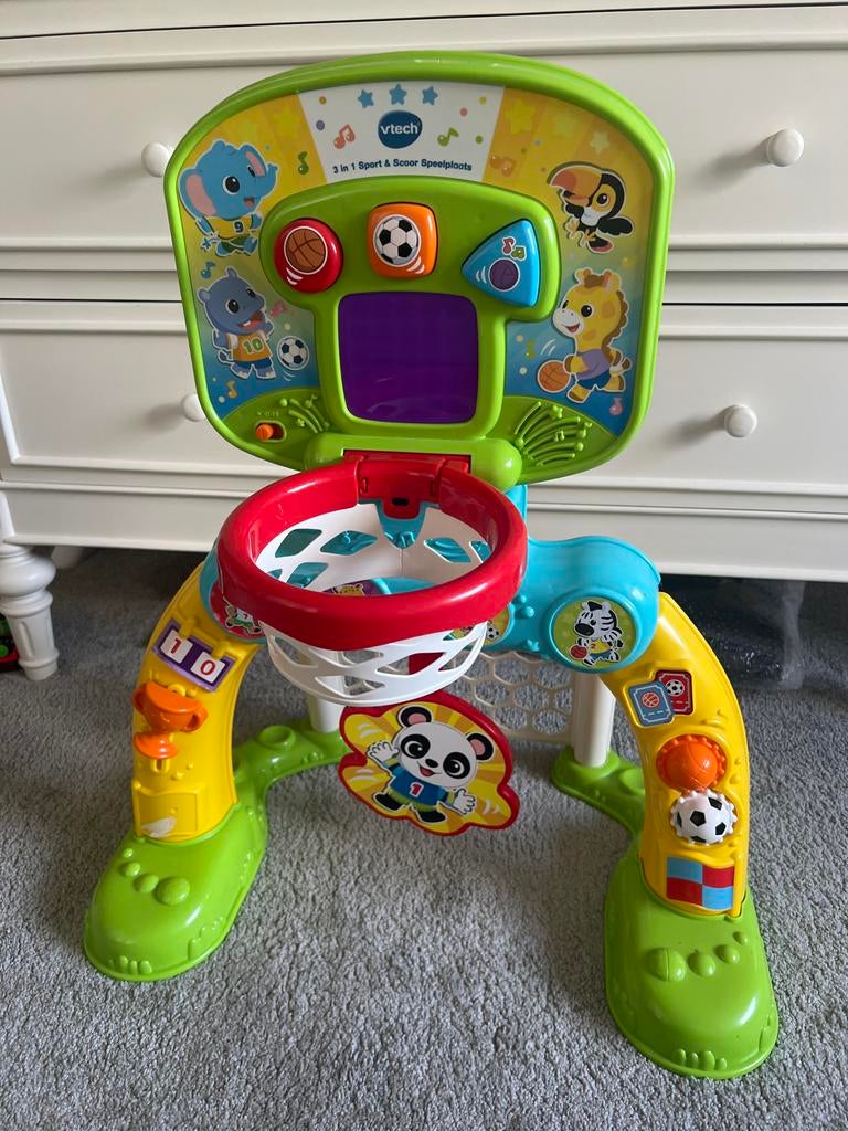 Vtech 3 in 1 Sport & Scoor Speelplaats met bal, Kinderen en Baby's, Speelgoed | Babyspeelgoed, Ophalen of Verzenden, Zo goed als nieuw