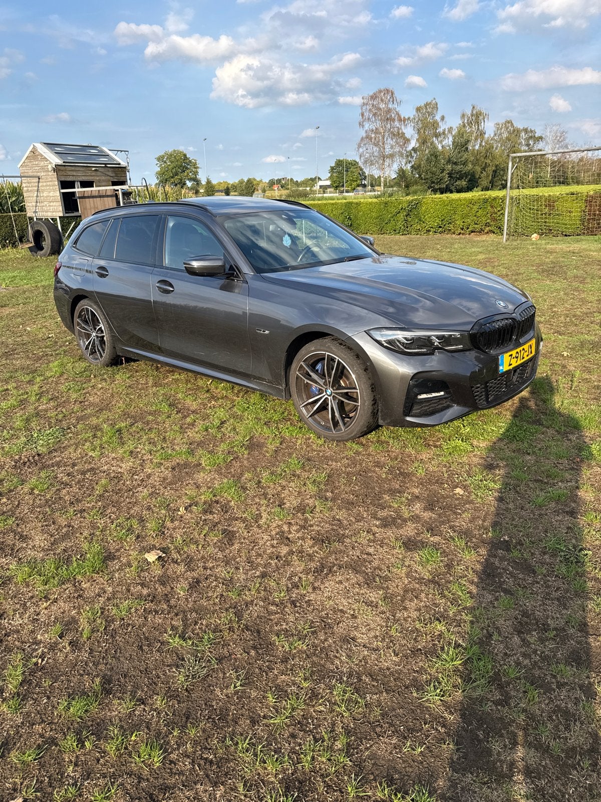 BMW 3-Serie 330e 292pk Aut 2021 Grijs, Auto's, 1998 cc, Achterwielaandrijving, Zwart, 4 cilinders