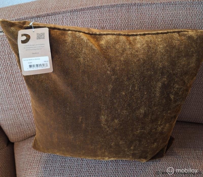 Online Veiling: Claudi Sonnia Sierkussen Bronze - 50x50cm