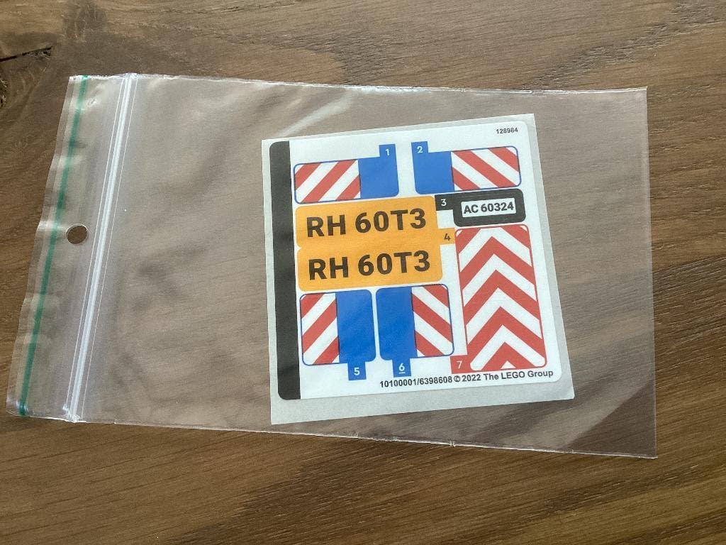 Lego 60324 stickers, City, Lego, Overige typen, Nieuw
