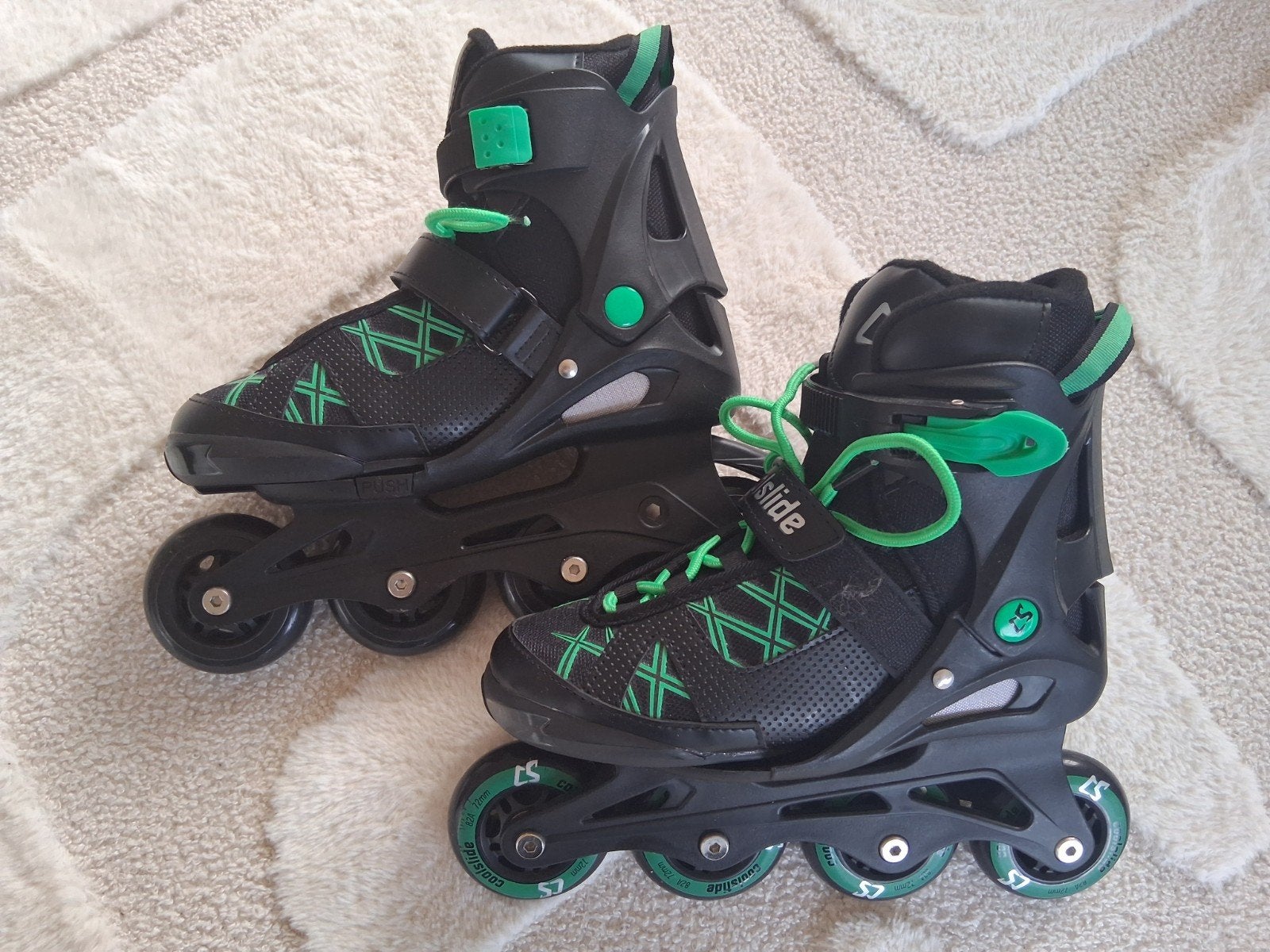 Inline skates (maat 32-35) met beschermers, Overige merken, Verstelbaar, Kinderen, Ophalen of Verzenden
