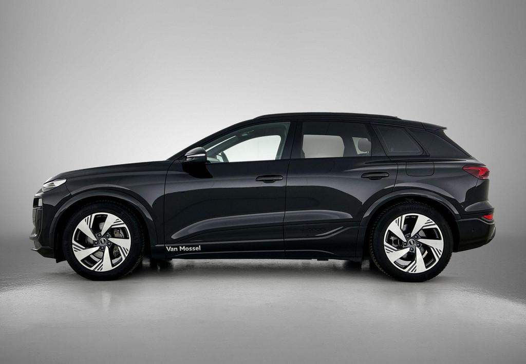 Audi Q6 e-tron S edition performance 100 kWh 306 PK | S-line, Auto's, Audi, 12 maanden, Gebruikt, Leder en Stof, Zwart