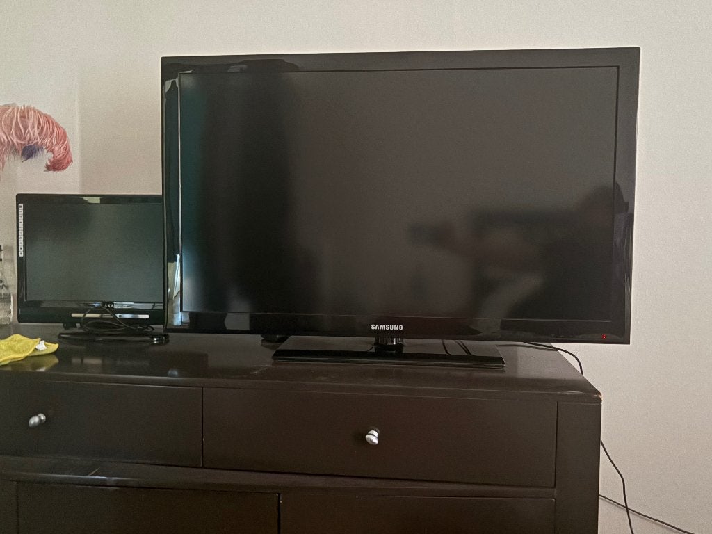 Samsung TV ( 40 inch) + LCD/DVD TV combinatie, Ophalen, Gebruikt, 50 Hz, LCD