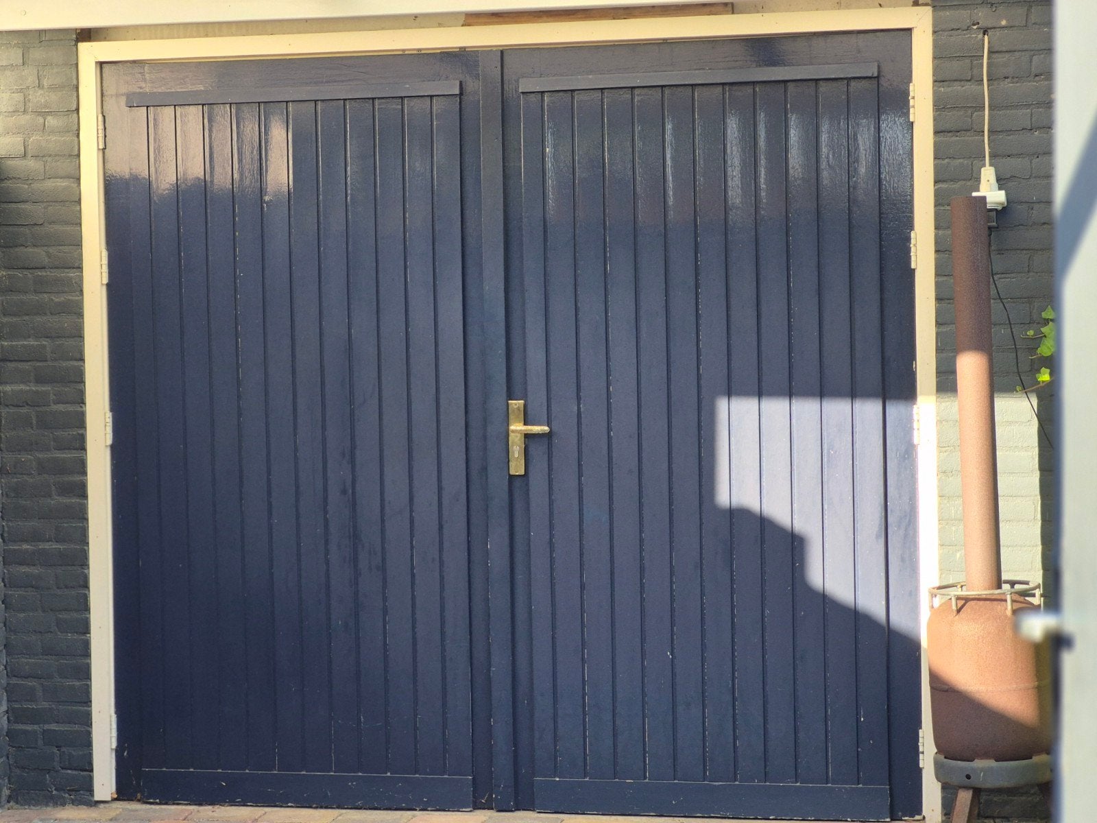 Houten garagedeuren - Altijd droog gestaan, Gebruikt, 215 cm of meer, Garagedeur, Hout