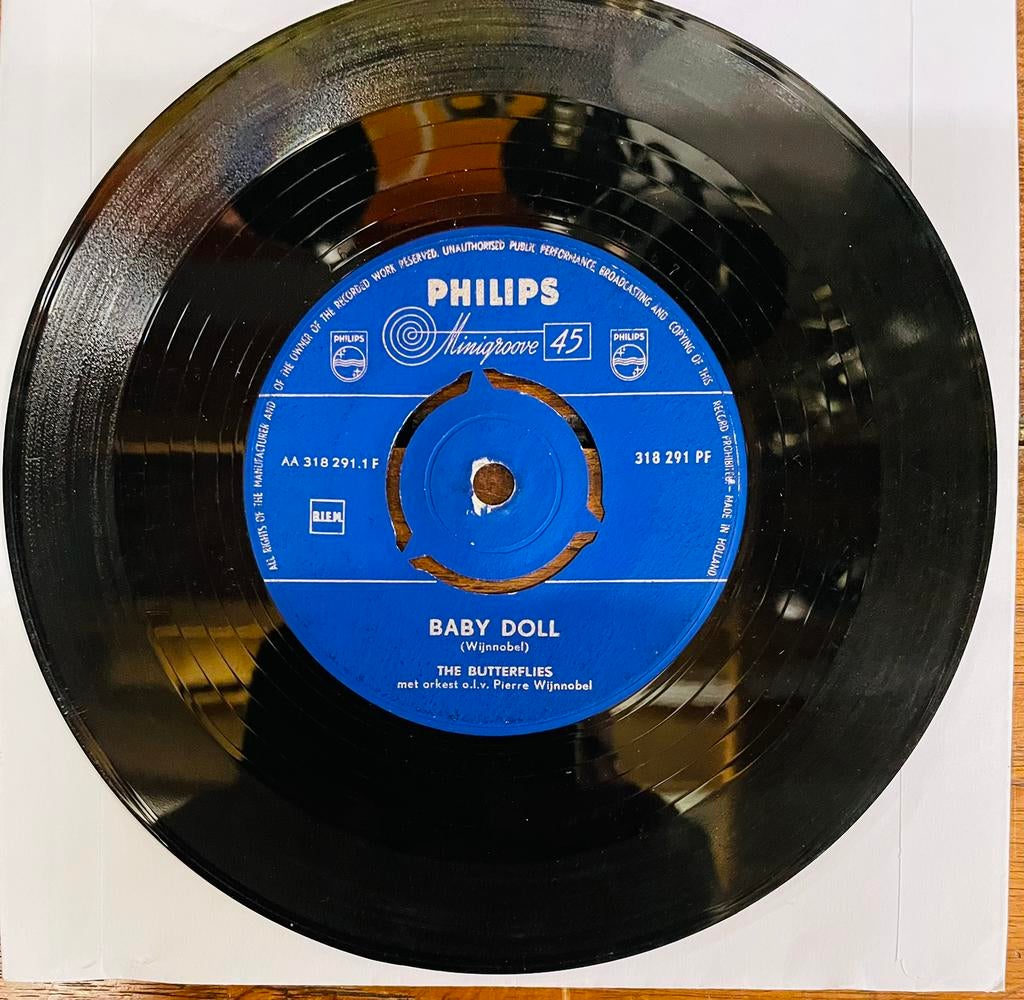 Leul singletje van The Butterflies 1958, Gebruikt, 7 inch, Ophalen of Verzenden, Pop