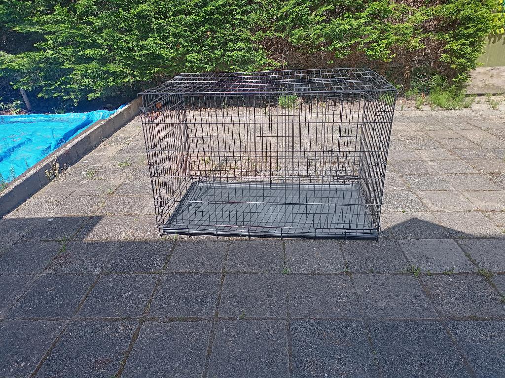 Grote honden bench 1m20 lang, Dieren en Toebehoren, Ophalen, Gebruikt