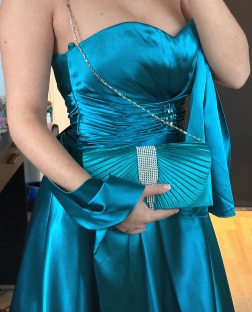T.k prachtig zeegroene gala jurk, maat 36, Kleding | Dames, Ophalen of Verzenden, Zo goed als nieuw, Maat 36 (S), Rood