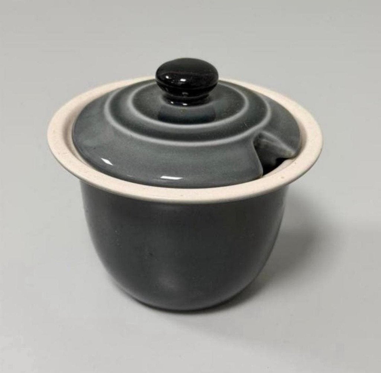 Vintage Keramisch Potje Deksel Glazuur Suiker Jam Honing Pot, Ophalen of Verzenden