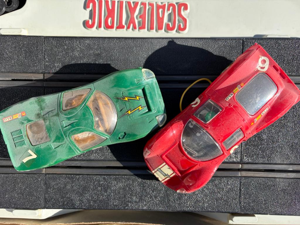 Ca 50 jaar oude racebaan, Kinderen en Baby's, Speelgoed | Racebanen, Overige merken, Ophalen of Verzenden, Elektrisch, Racebaan