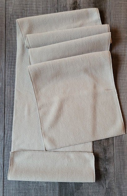 Beige fleece pool sjaal 160x 29,5, Kleding | Dames, Verzenden, Maat 46/48 (XL) of groter, Nieuw, Nvt