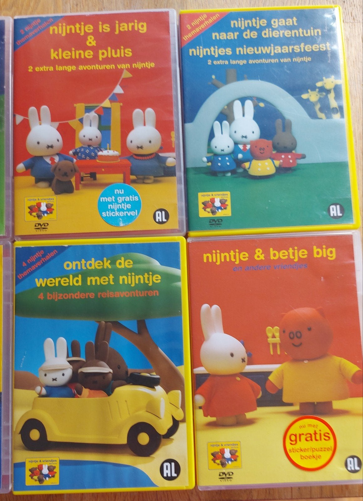 Leuke Nijntje DVD's voor de allerkleinsten - 1 euro per stuk, Gebruikt, Animatie, Alle leeftijden, Tv-serie