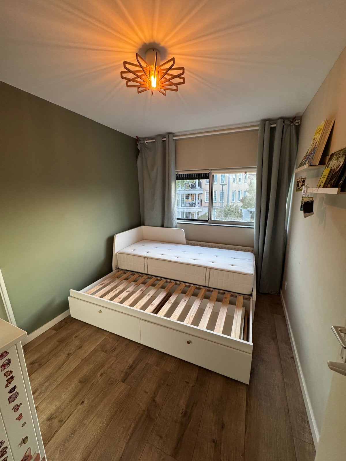 IKEA flekke bed met opberglades - Wit, Ophalen, Verstelbaar, Wit, Tweepersoons