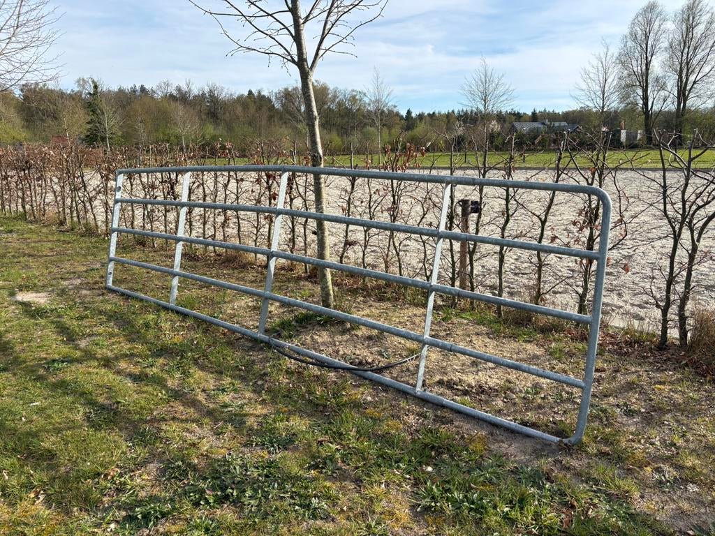 Weidepoort verstelbaar/ landhek - gratis af te halen, Tuin en Terras, Ophalen, Met poort, Gebruikt, Tuinhek