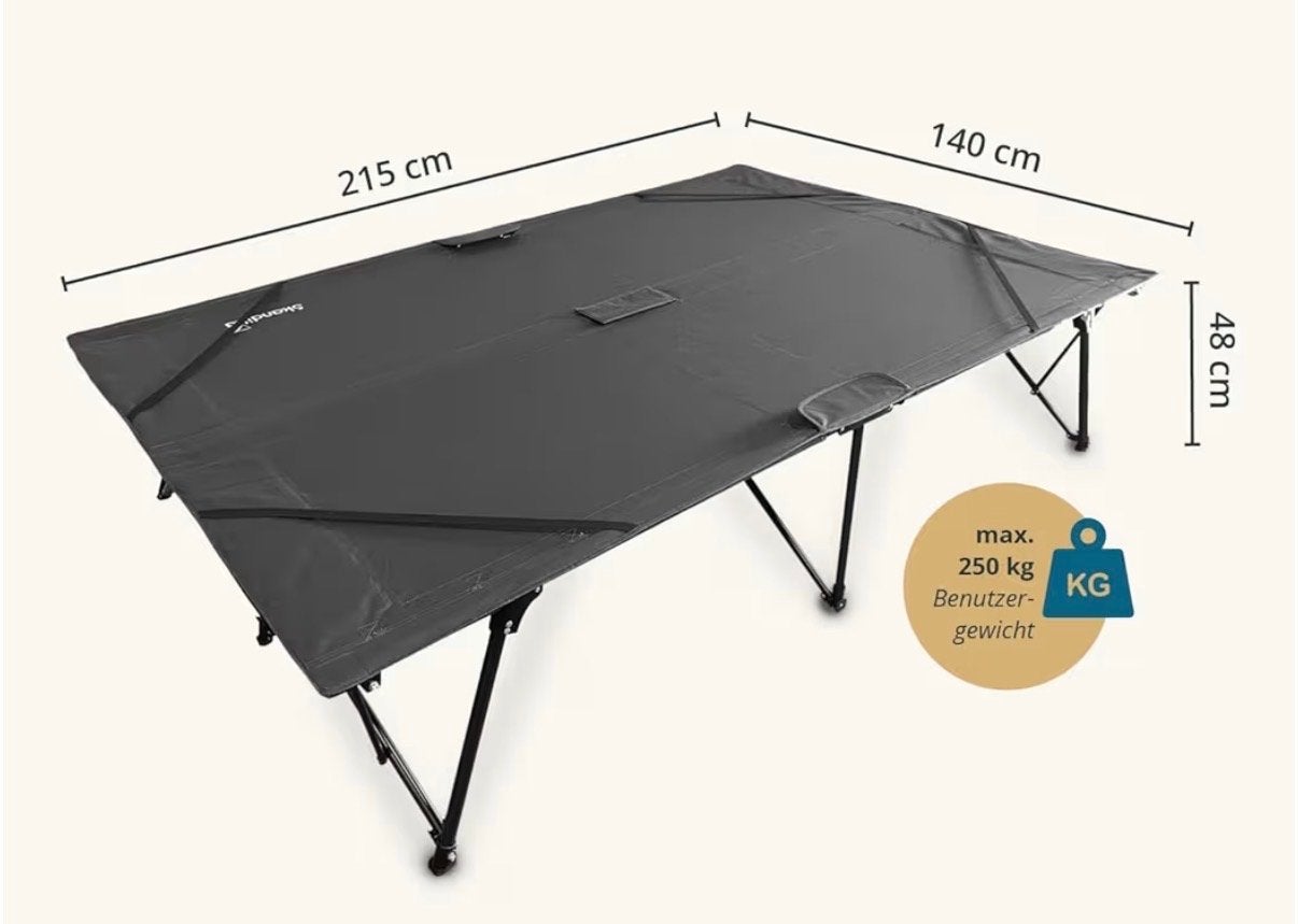 Skandika campingbed tweepersoons - Nieuw, Ophalen, Nieuw
