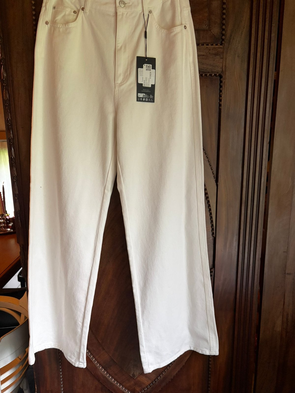 Nieuwe  offwhite  spijkerbroek van Herskind., Kleding | Dames, Maat 38/40 (M), Verzenden, Wit, Nieuw