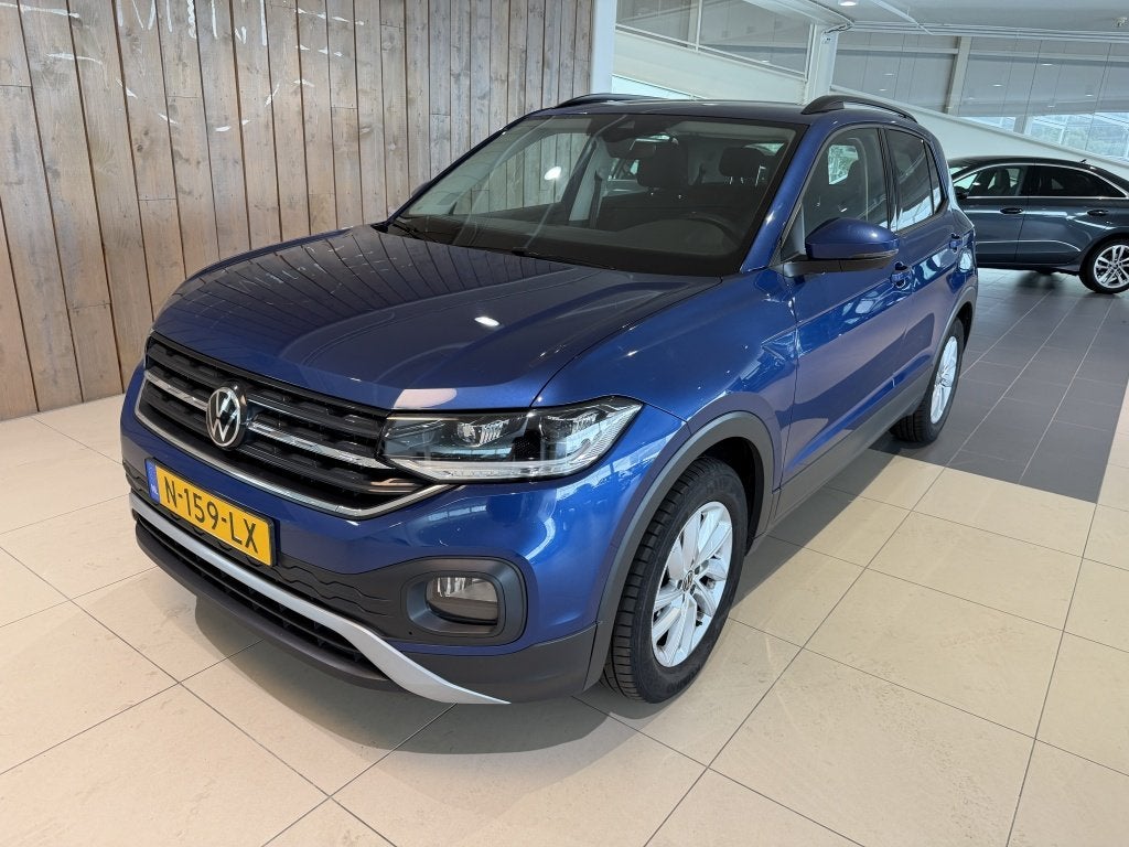 Volkswagen T-Cross 1.0 TSI Life (bj 2021), Auto's, T-Cross, Gebruikt, Euro 6, Blauw