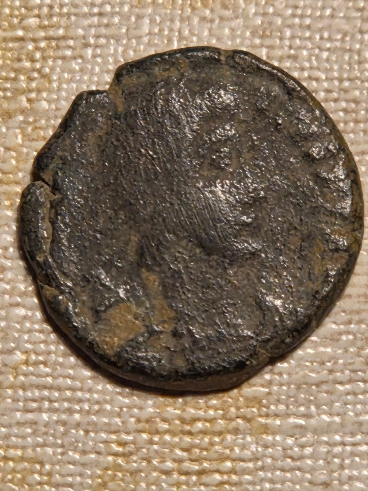 Oude Romeinse Munt - Bronzen Follis, Ophalen of Verzenden, Losse munt