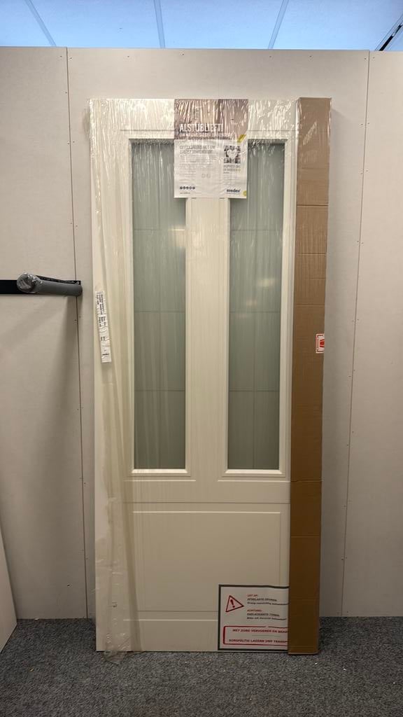 Mp 324 witte opdekdeur Linke Inclusief mat glas 231,5/93cm, Doe-het-zelf en Verbouw, Deuren en Horren, Zo goed als nieuw, Binnendeur