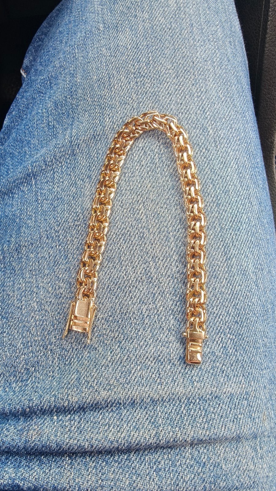 Gouden massieve armband 14 karaat - 33.18 gram, Sieraden, Tassen en Uiterlijk, Ophalen of Verzenden, Zo goed als nieuw, Goud, Goud