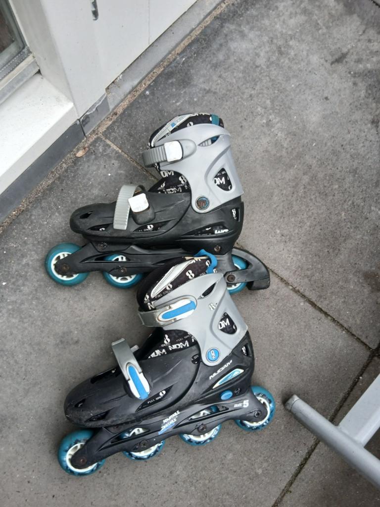Verstelbare inline skates maat 34-37, Sport en Fitness, Skeelers, Gebruikt, Inline skates 4 wielen, Overige merken, Kinderen, Verstelbaar