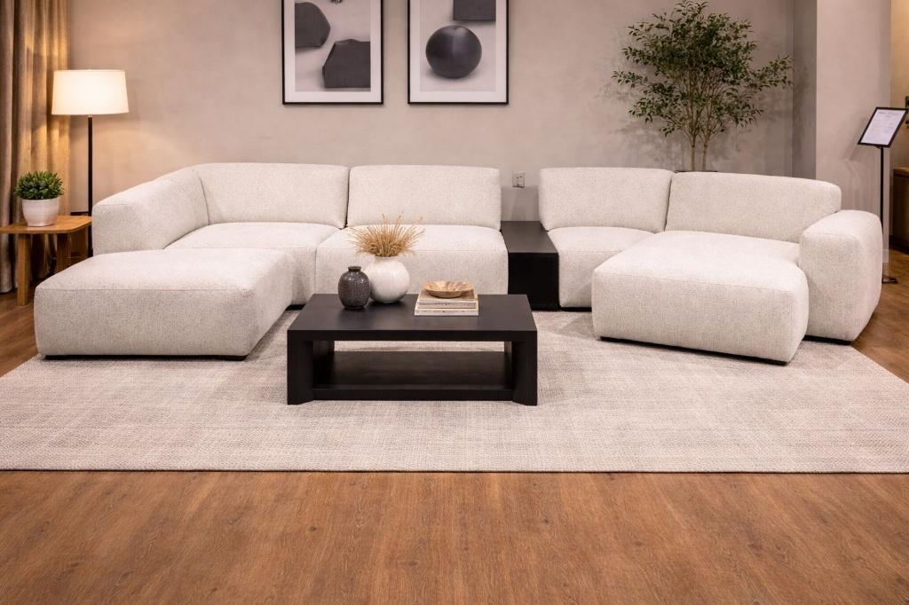 JC Furniture - Elements - Stel je eigen elementenbank samen, Laan der Techniek 21, Veenendaal, JC Furniture elements hoekbank, Design, Montel, 3 zits, Nieuw