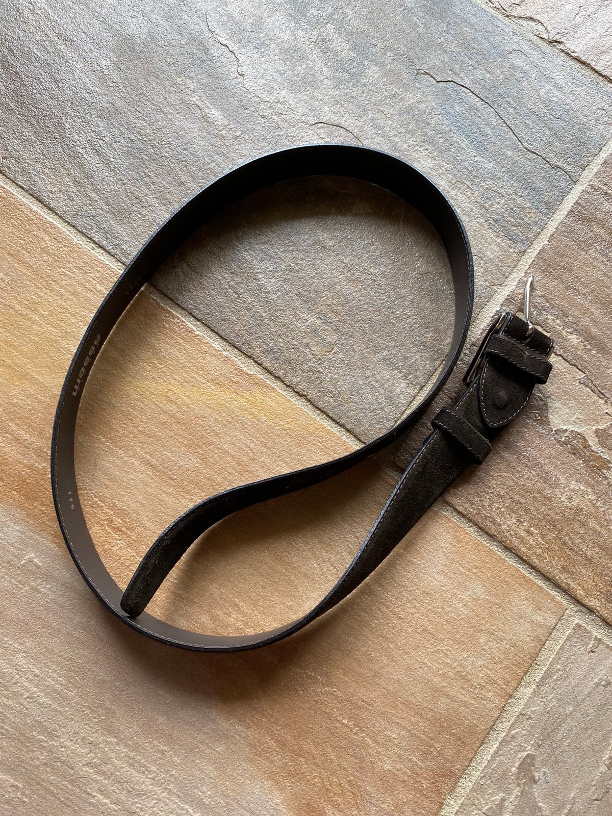 van den Assem leren riem - bruin - maat 115, Bruin, Riem of Ceintuur, Gedragen, 105 tot 115 cm