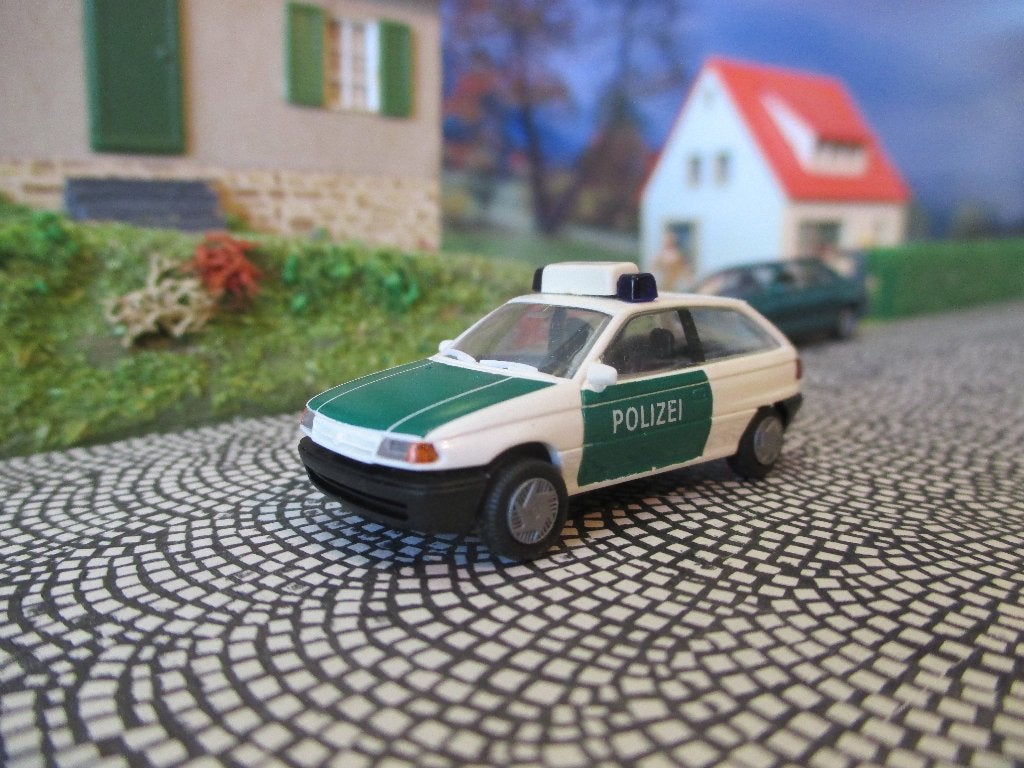 Opel Astra F Hatchback - Rietze POLIZEI Politie Duitsland, Ophalen of Verzenden, Zo goed als nieuw, Auto, Rietze