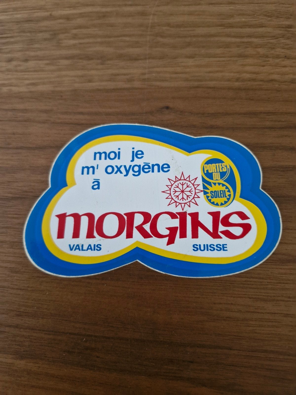 19732 Vintage Morgins Valais Suisse sticker - Ski resort, Ophalen of Verzenden, Gebruikt, Overige typen