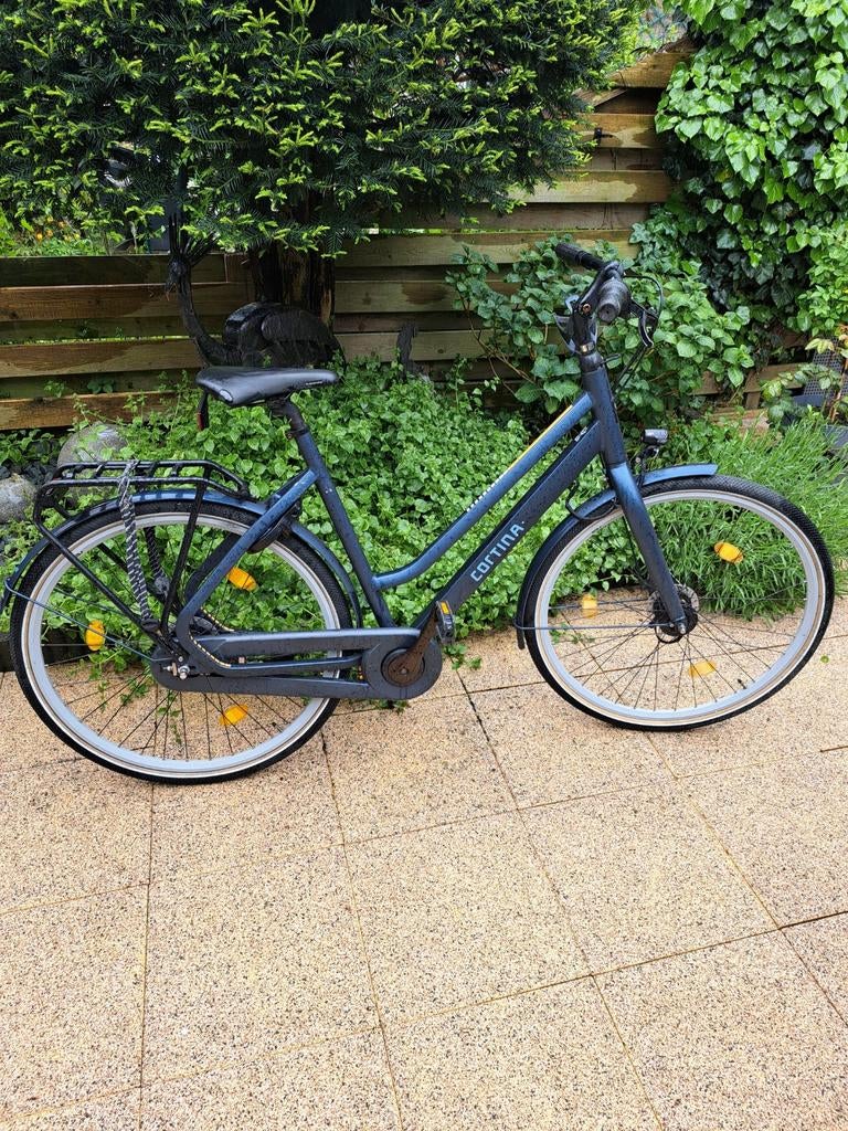 Cortina fiets met lage instap en versnellingen, Gebruikt, Velgrem, Versnellingen, 50 tot 53 cm