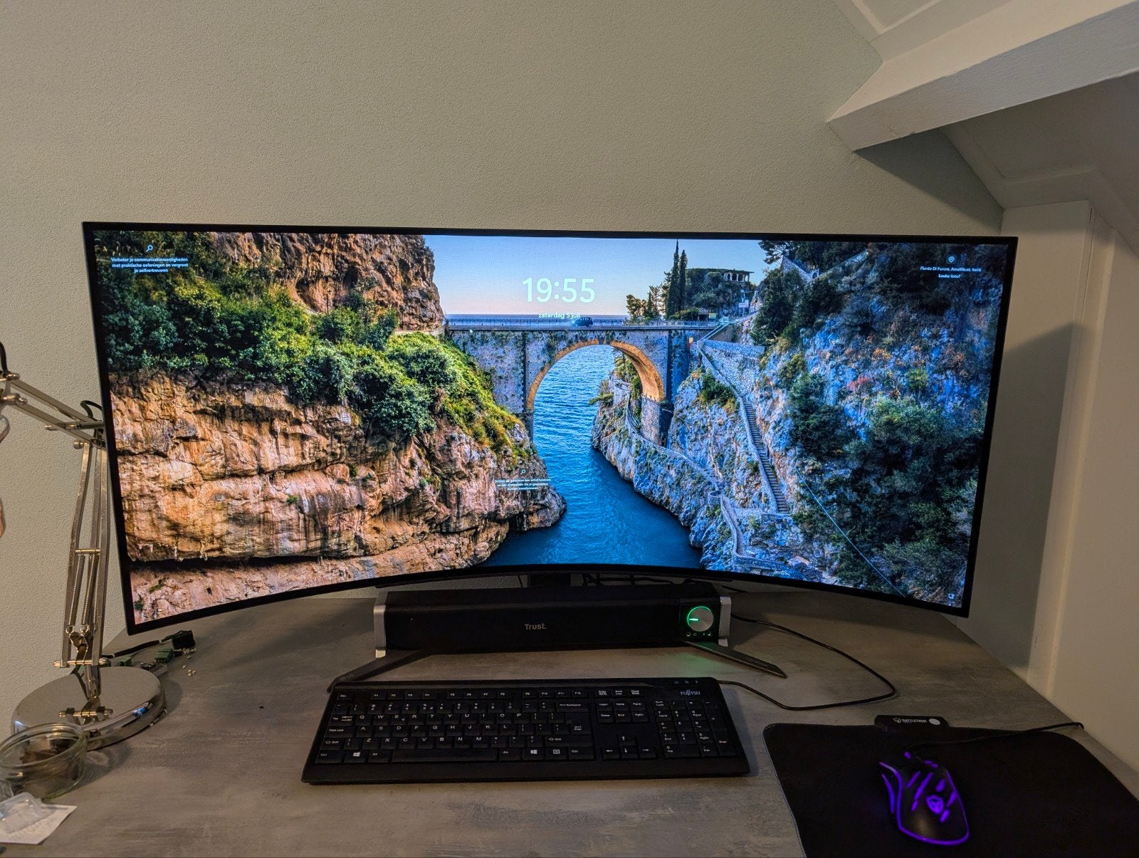 45" 240Hz curved OLED Gaming Monitor, Computers en Software, Monitoren, Gaming, Curved, Zo goed als nieuw, Overige typen