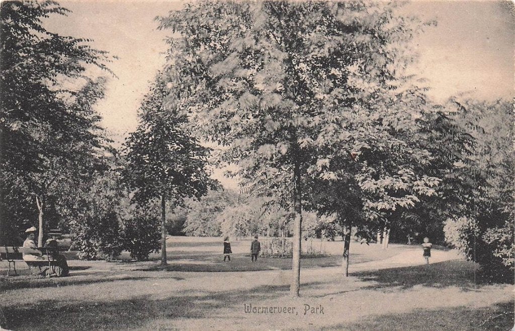 702-491-001 Wormerveer Park, Verzenden, Voor 1920, Noord-Holland